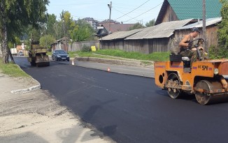 Ремонт асфальтобетонного покрытия проезжей части дороги в г.Горно-Алтайске